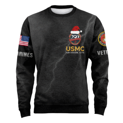 US MARINES 250th Years Of Service Fleece Sweatshirt