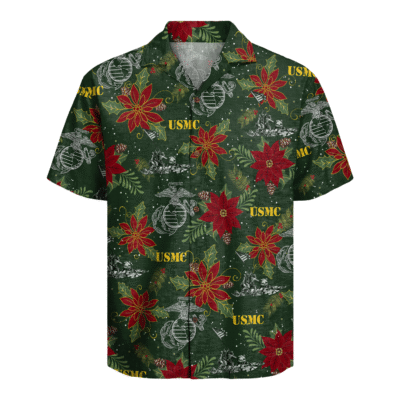 US MARINES 250th Years Of Service Christmas Hawaiian Shirt