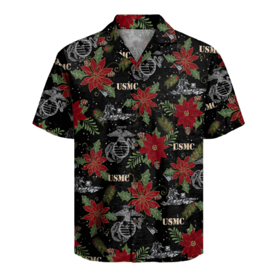 US MARINES 250th Years Of Service Christmas Hawaiian Shirt