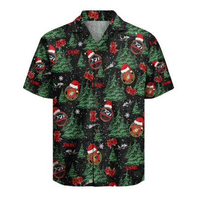 US MARINES 250th Years Of Service Christmas Hawaiian Shirt