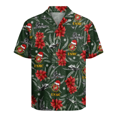US MARINES 250th Years Of Service Christmas Hawaiian Shirt