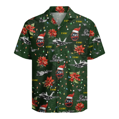 US MARINES 250th Years Of Service Christmas Hawaiian Shirt