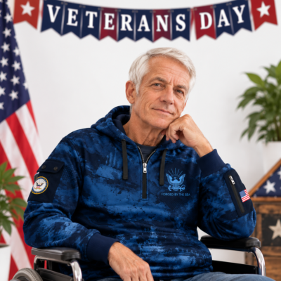 US Navy Quarter Zip Hoodie