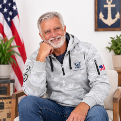 US Navy Quarter Zip Hoodie