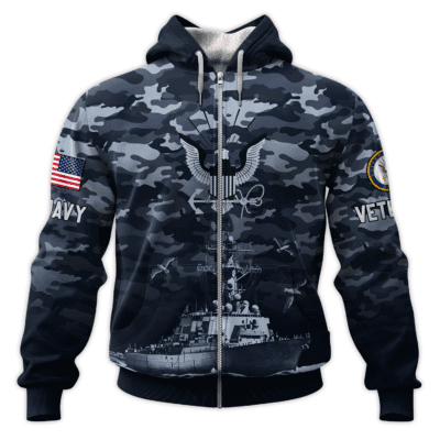US NAVY 250th Years Of Service All-over Hoodie
