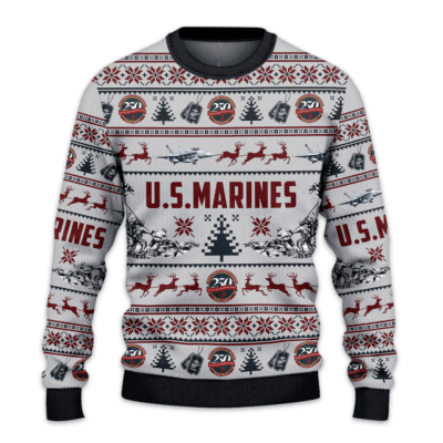 US MARINES 250th Years Of Service All-over-print Sweater