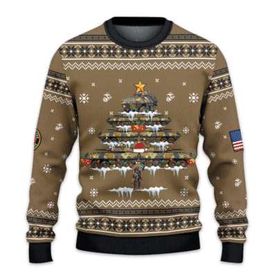 US MARINES 250th Years Of Service All-over-print Sweater