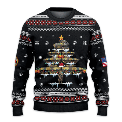 US MARINES 250th Years Of Service All-over-print Sweater