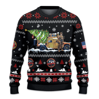 US MARINES 250th Years Of Service All-over-print Sweater