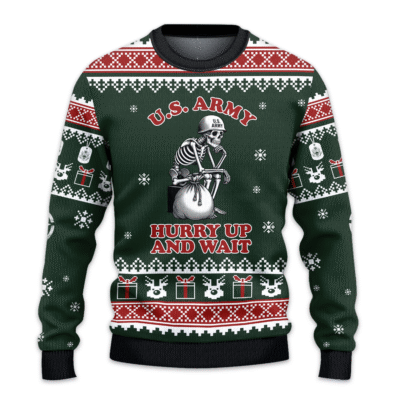 US ARMY 250th Years Of Service All-over Sweater