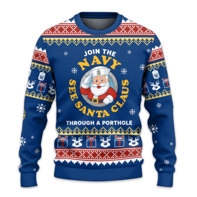 US NAVY 250th Years Of Service All-over Sweater
