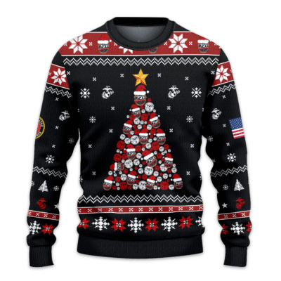 US MARINES 250th Years Of Service All-over-print Sweater