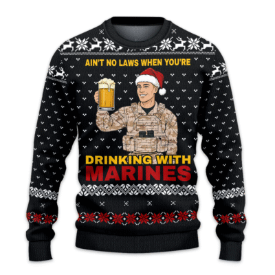US MARINES 250th Years Of Service All-over-print Sweater