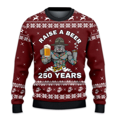 US MARINES 250th Years Of Service All-over-print Sweater
