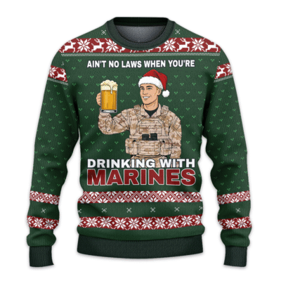 US MARINES 250th Years Of Service All-over-print Sweater