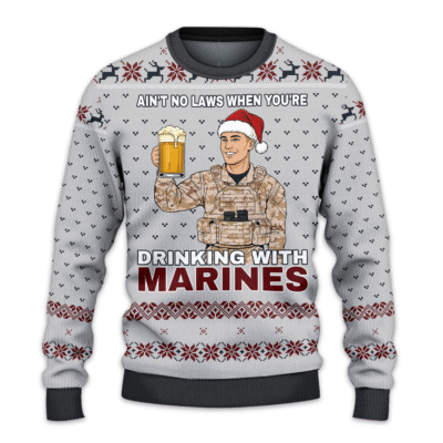 US MARINES 250th Years Of Service All-over-print Sweater