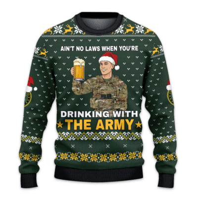 US ARMY 250th Years Of Service All-over Sweater