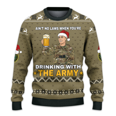 US ARMY 250th Years Of Service All-over Sweater