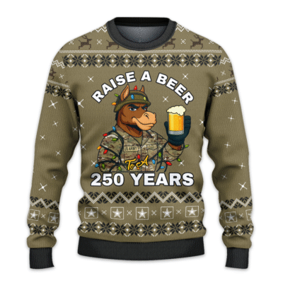 US ARMY 250th Years Of Service All-over Sweater