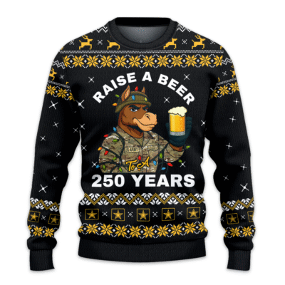 US ARMY 250th Years Of Service All-over Sweater