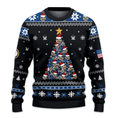 US NAVY 250th Years Of Service All-over Sweater