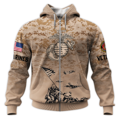 US MARINE 250th Years Of Service All-over Hoodie