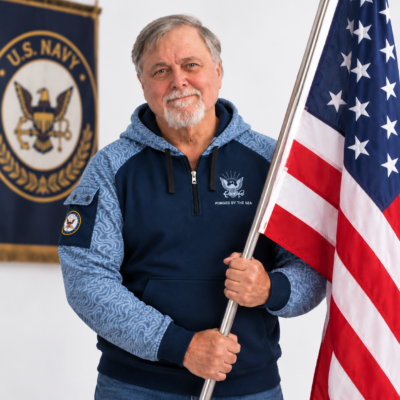 US Navy Quarter Zip Hoodie