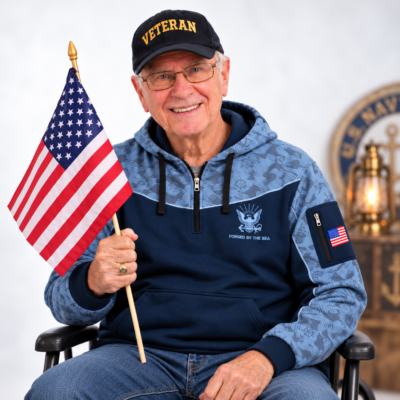 US Navy Quarter Zip Hoodie