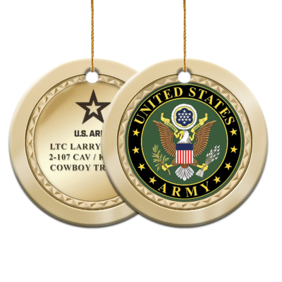 US ARMY  250th Years Of Service Ceramic Ornament