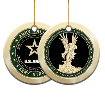 US ARMY  250th Years Of Service Ceramic Ornament