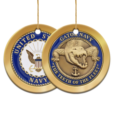 US NAVY  250th Years Of Service Ceramic Ornament