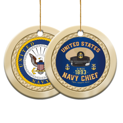 US NAVY  250th Years Of Service Ceramic Ornament