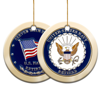 US NAVY  250th Years Of Service Ceramic Ornament