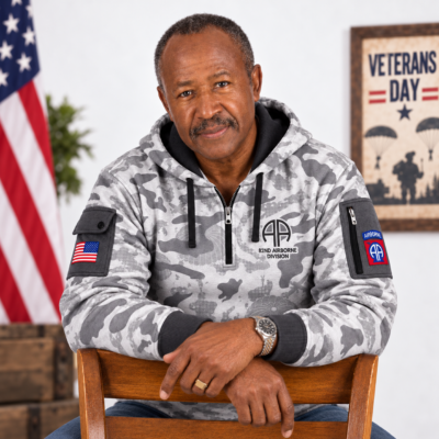 US Army 82nd Airborne Quarter Zip Hoodie