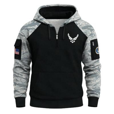 US AIR FORCE 78TH Years Of Service All-over Quater Zip Hoodie