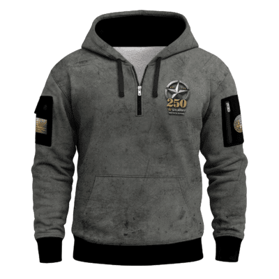 US ARMY 250TH Years Of Service All-over Quater Zip Hoodie