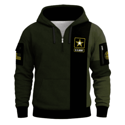 US ARMY 250TH Years Of Service All-over Quater Zip Hoodie