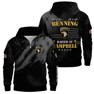 US ARMY AIRBORNE Quarter Zip Hoodie