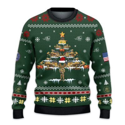 US NAVY SEABEES 250th Years Of Service All-over Sweater