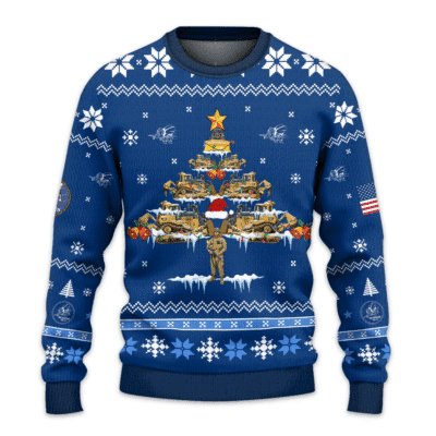 US NAVY SEABEES 250th Years Of Service All-over Sweater