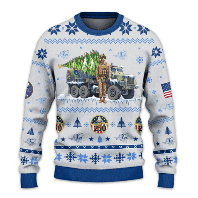 US NAVY SEABEES 250th Years Of Service All-over Sweater