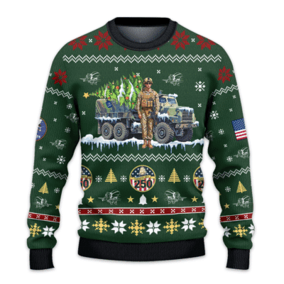 US NAVY SEABEES 250th Years Of Service All-over Sweater