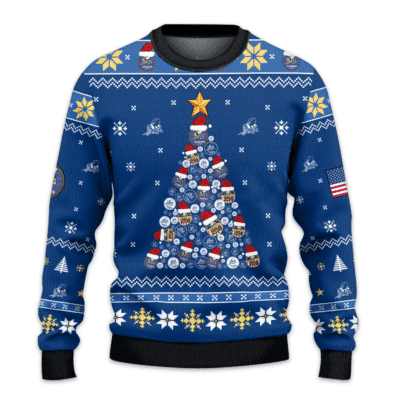 US NAVY SEABEES 250th Years Of Service All-over Sweater