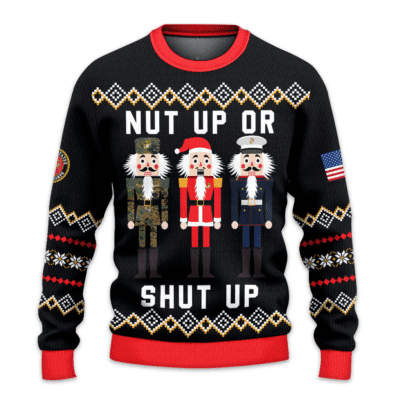 Nut Up Or Shut Up US Marines All-over-print Sweater