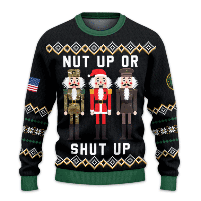 Nut Up Or Shut Up US Army All-over-print Sweater