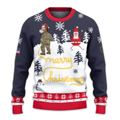 US ARMY “Yellow Snow” Special Message All-over-print Sweater