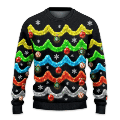 US ARMY Tinsel Garland Ugly Christmas All-over-print Sweater