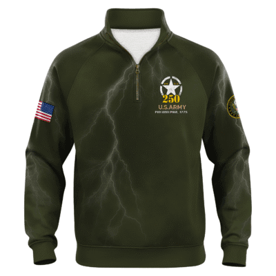 US ARMY 250th Years Of Service Quarter Zip Sweatshirt