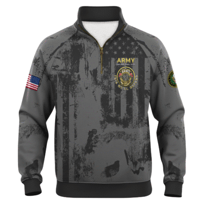 US ARMY 250th Years Of Service Quarter Zip Sweatshirt