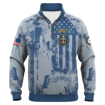 US Navy 250th Years Of Service Quarter Zip Sweatshirt